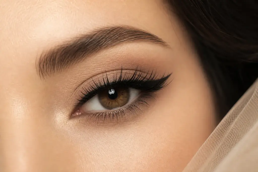 Cat eye / fox eye szempilla-styling