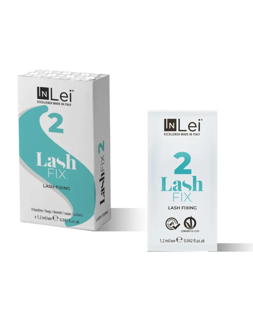 InLei Lash Fix 2 szempillarögzítő tasak és doboza, 1,2 ml-es kiszerelés